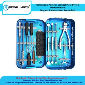 Oferta Especial: Kit Básico de Instrumentos Ortopédicos para Cirugía de Fragmentos Grandes y Placas de Trauma, Herramientas Quirúrgicas con Caja de Esterilización - Product Image 3