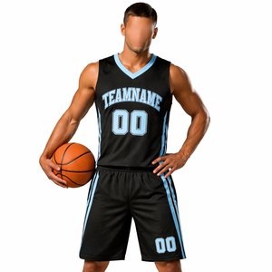 Nouveau design de maillot et short de basket-ball, uniformes de basket-ball réversibles sublimés personnalisés pour hommes - Product Image 1