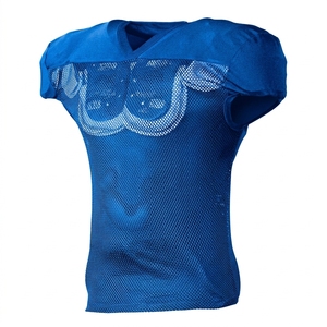 Men's <b>Black</b> Mesh Sleeveless V-Neck <b>Football</b> Jersey Breathable Fitted Sport <b>Top</b> Adult All Seasons - Product Image 6