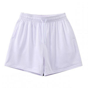 Shorts amples d'été unisexe personnalisables avec logo, double couche, style américain, en coton respirant et maille - Product Image 5