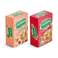 Poudre de jus instantané à prix compétitif Poudre de pêche instantanée pratique avec certification Sachet pour le thé