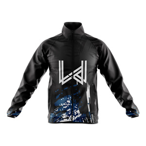 Chaqueta Cortavientos con Cierre y Cuello Alto para Hombre, Marca Wear 4 Games, con Logotipo Frontal, Resistente al Viento, Impermeable, Ecológica, Transpirable y de Secado Rápido - Product Image 1