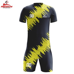 Conjuntos de Uniformes de Fútbol Personalizados para Hombre, Manga Corta, Transpirables, de Secado Rápido, Antibacterianos, Camiseta de Fútbol de Poliéster - Product Image 4
