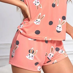 ชุดเซ็ตเสื้อครึ่งแขนกับกางเกงขาสั้นผู้หญิง พิมพ์โลโก้ตามสั่ง ดีไซน์ทันสมัย ระบายเหงื่อได้ดี สวมใส่ง่าย - Product Image 6