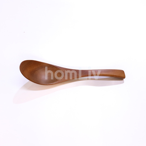 Cuchara de sopa y postre de madera de teca natural, sostenible, hecha a mano, artesanal, halal, apta para alimentos, decorativa, estilo japonés. - Product Image 6
