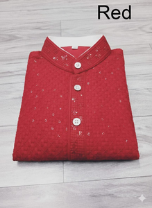 Ropa informal para fiesta de boda Banglori seda con espejo trabajo Kurta de hombre con pijama mejor calidad al precio más bajo proveedor India - Product Image 3