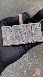 Colgante de Moissanita con Corte Brillante Redondo Estilo Hip Hop, Directo de Fábrica, Plata de Ley 925, Chapado en Oro de 18K, Joyería Fina Personalizada - Product Image 4