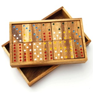 Juego de Dominó de Madera de Olivo de Lujo Hecho a Mano al por Mayor, Juego de Dominó de Madera de Alta Gama Personalizado con Caja de Almacenamiento Deslizante - Product Image 5