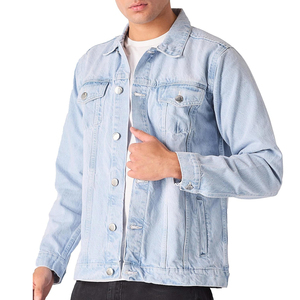Chaqueta vaquera unisex, moderna, informal, de primera calidad, cómoda, para hombre, a precio económico. - Product Image 1
