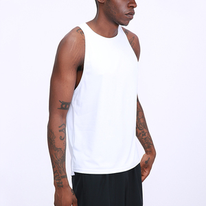 เสื้อกล้ามผู้ชายสีดำ แขนกุด คอกลม ผ้าถัก แห้งเร็ว ไซส์ใหญ่ - Product Image 4