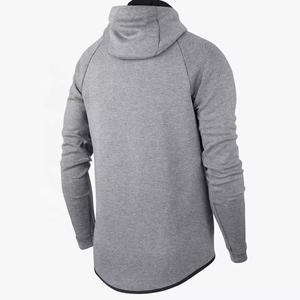 Chándal Gris con Capucha para Hombre, Cierre Completo, Transpirable, de Spandex y Poliéster, Deportivo, Color Sólido, para Otoño, Invierno y Primavera - Product Image 5