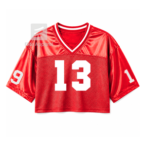 Camiseta personalizada Delta Sigma Theta Sorority con cuello en V, color sólido, manga corta, roja y blanca, estilo casual para mujer, de malla de poliéster. - Product Image 2