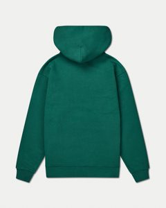 Sweat-shirt à capuche oversize en coton pour homme, style décontracté automne, brodé avec poche kangourou et motif gaufré en relief uni - Product Image 5