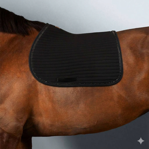 BRAND ZONE Tapis de selle polyvalent personnalisé confortable pour dressage et équitation anglaise, en velours avec rembourrage en mousse de polyester - Product Image 4
