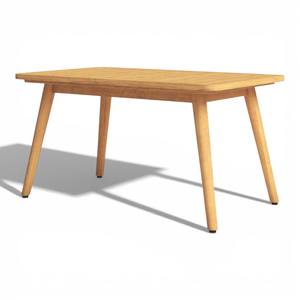 Table basse d'extérieur en teck massif, rectangulaire, mobilier de jardin moderne, résistant aux intempéries, table centrale pour hôtel de villégiature - Product Image 3