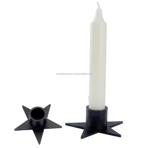 Available Metal Pentagram Black <b>Taper</b> <b>Candle</b> <b>Holders</b>, Iron Candlestick <b>Holders</b> - Product Image 1