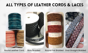 Genuine <b>Braided</b> Leather <b>Cord</b> Round Leather Lace for Jewelry Craft Bolo <b>Cord</b> DIY Accessories Bulk Supply - Product Image 6