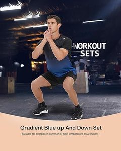 Ensemble de vêtements de sport pour hommes, en spandex, taille haute et élastique - Product Image 5