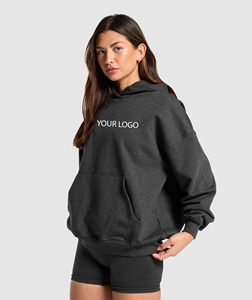 Plain Pullover Hoodie Ladies Hooded <b>Top</b> Casual Hoody Thermal Customized Best High Quality Women's Hoodie - Product Image 2