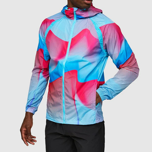 Chaqueta Cortavientos para Hombre, de Secado Rápido, Ligera, Mezcla de Algodón y Poliéster, Cierre Frontal con Cremallera, Informal, Deportiva, para Invierno - Product Image 1