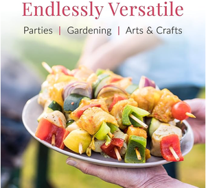 Bamboo Skewers Food Grade Disposable BBQ Sticks Natural Eco Friendly Wooden Skewers for Grilling Party Catering Bulk Supply - Product Image 5