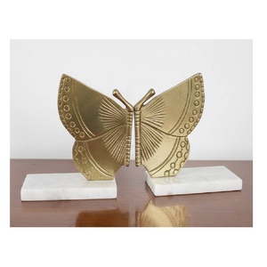 ที่คั่นหนังสือรูปต้นปาล์มสีทองทันสมัย ฐานอะลูมิเนียมหุ้มผ้าสักหลาดกันลื่น ขนาด 13 ซม. สำหรับตกแต่งโต๊ะทำงาน ใช้คั่นเอกสารและนิตยสาร - Product Image 6