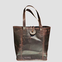 Sac fourre-tout de luxe en cuir Crazy Horse avec fermeture éclair, doublure en soie, fait main, grande capacité, sac à bandoulière pour femme, personnalisé, authentique