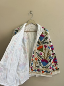 Chaqueta estilo bohemio indio de tela de algodón TNT Suzani para mujer, chaqueta transpirable - Product Image 5