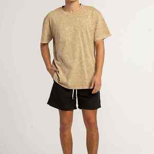 เสื้อยืดปักลายขายดี เสื้อยืดปักลายเนื้อหนา ผ้าฝ้ายระบายอากาศ เสื้อยืดปักลายแบบซักกรดสั่งทำพิเศษ - Product Image 2