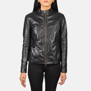 Wholesale Women's Studded Genuine <b>Leather</b> Motorcycle <b>Jacket</b> Luxury Slim Fit Punk Rock Women <b>Leather</b> <b>Jackets</b> for Ladies Fashion - Product Image 4
