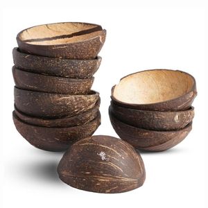 Natural Coconut Shell Bowl for Ice Cream & Dessert Eco-Friendly Handmade Modern Design Lightweight Durable Wholesale - Product Image 1