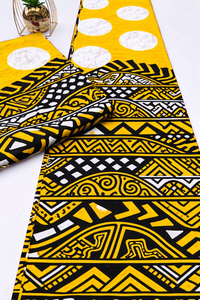 Tissu en coton imprimé Ankara africain traditionnel pour la confection de vêtements, l'artisanat et la mode - Product Image 4