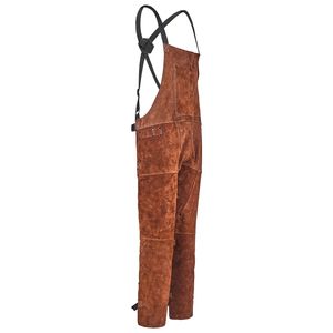 Pantaloni da Saldatura in Pelle Bovina Resistente, Resistenti alle Fiamme e al Calore, Grembiule di Sicurezza a Gamba Divisa per Uomini e Donne, Materiale in Cotone - Product Image 1