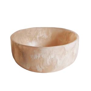 Tazón de servir de resina Rosa Suave hecho a mano, diseño elegante, perfecto para mesa de comedor y decoración del hogar - Product Image 1