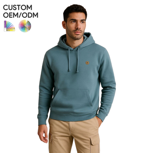 Sudadera con Capucha Bordada de Invierno para Hombre, Fabricante OEM ODM, Logotipo Personalizado, Algodón Orgánico, Poliéster, Felpa, Marcas de Ropa Urbana - Product Image 5