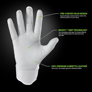 Gants de frappe de baseball en cuir Boost Plus – Tailles adultes et jeunes pour hommes et joueurs jeunes - Product Image 3