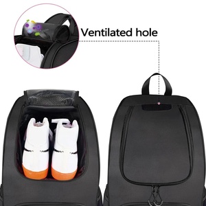 Sac de sport de basketball personnalisé, imperméable, en néoprène et polyester, avec bandoulière, sac de fitness avec port USB, sac de voyage premium pour le basketball - Product Image 2