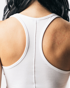Top Corto Ajustado de Alto Rendimiento para Mujer, 94% Algodón, 6% Elastano, Transpirable, Estilo Racerback, Escote Redondo, Tallas Grandes - Product Image 6