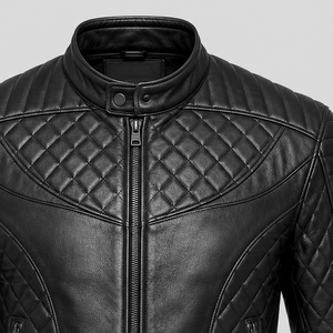 <b>Men's</b> Full Grain Genuine <b>Leather</b> Cafe Racer <b>Jacket</b> Premium Motorcycle Style Luxury Fashion Outerwear with Modern Fit - Product Image 3