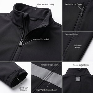 Premium Quality Comfortable Windproof Men's Outdoor Jacket Waterproof Hiking Soft Shell Jackets Warm Windbreaker <b>Coat</b> - Product Image 4
