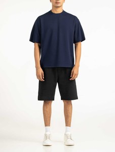 Ropa para Hombre, Fabricante Pakistaní, Camisetas al por Mayor, Camiseta Azul Marino Suave para Uso Diario, Cuello Redondo, Atuendo Casual Cómodo - Product Image 6