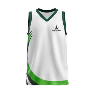 Design Your Own Logo Low MOQ OEM Service Breathable Polyester Basketball Uniform BLACK <b>LEAF</b> BL-008 Wholesale Price Hot Sale - Product Image 2