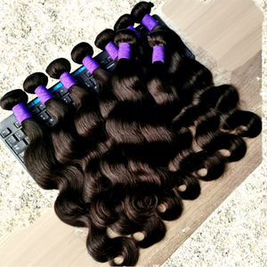 Extensions de cheveux humains de luxe indiennes, vierges Remy, à double trame, lisses, pointes pleines, pour tissage, avec possibilité de décoloration - Product Image 5