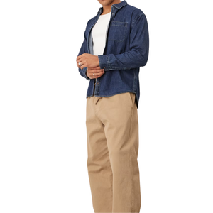 เสื้อเชิ้ตยีนส์ผู้ชายขายส่ง ผ้าเดนิมใส่สบาย ผ้าฝ้ายปรับแต่งได้ - Product Image 5