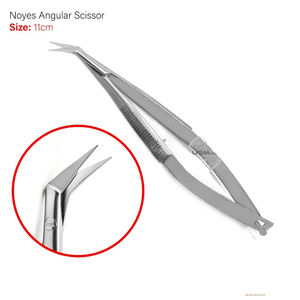 Ciseaux chirurgicaux ophtalmiques Castroviejo Noyes à lame angulaire, réutilisables, pour la dissection et la suture, instruments dentaires et chirurgicaux - Product Image 2