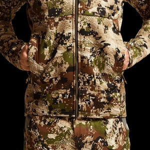 Veste de chasse en toile d'extérieur à motif personnalisé, teinture intégrale par transfert thermique, respirante, à carreaux, col montant, logo avant, OEM ODM - Product Image 4