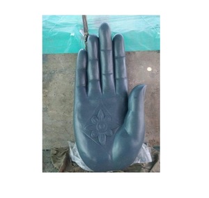 Statue Mudra contemporaine en fibre pour la décoration intérieure, salon, bureau, méditation, yoga, espace spirituel paisible - Product Image 6