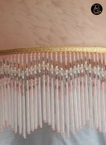 Flecos con cuentas rojas y doradas BF773 de buena calidad, fabricados en India por Refratex. Compre directamente del proveedor a precio de fábrica. - Product Image 3