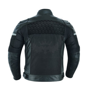Nouvelle arrivée, tendance mode hiver, veste biker unisexe, cuir véritable lavé, fermeture éclair sur le devant, poignets et taille ajustables pour un usage quotidien - Product Image 6
