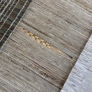 Natural Material Jute Roman Blind With 95% Linen+5% Bamboo Fiber